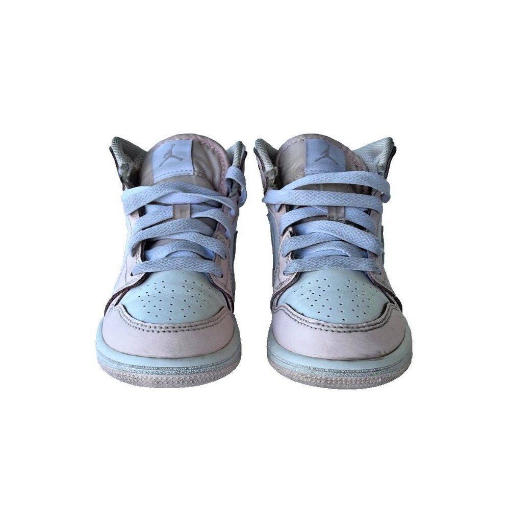Air Jordan 1 Mid Toddler Sneakers Pink White Purple Size 11C - Picture 4 of 8